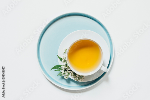 Valerian herbal tea photo