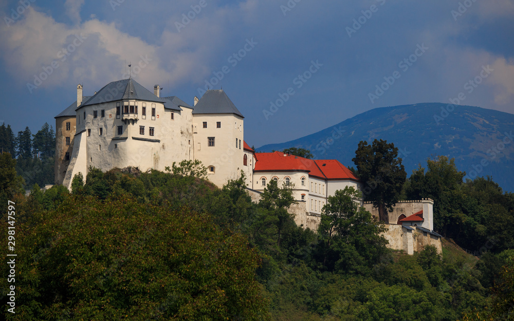 Slovenskian Lupca castle (Lupciansky) in the central Europe in heart of Slovakia