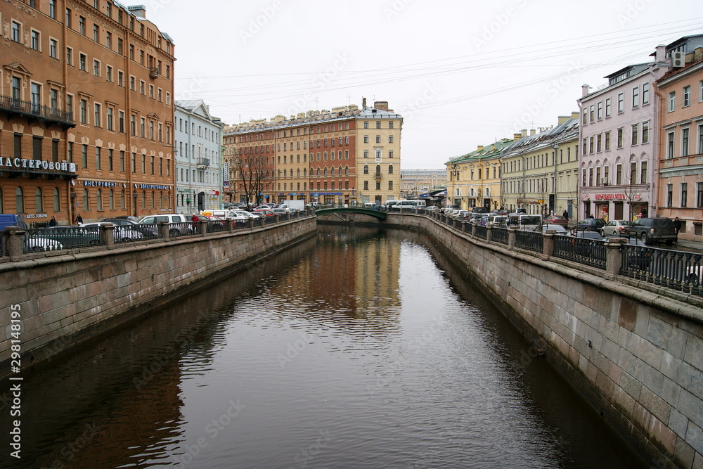 Griboyedov Canal close to Sennaya Square, St. Petersburg, Russia
