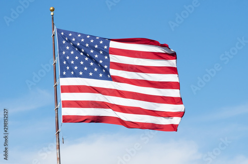 The flag of the United States of America.