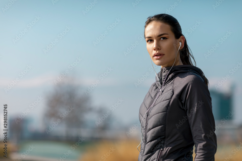 Portrait of beautiful sports woman Portrait of beautiful sports woman