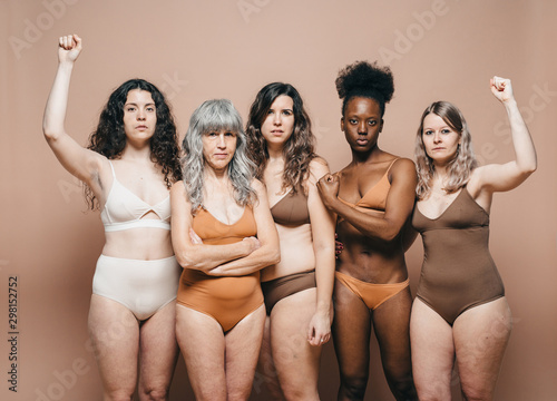 Mixed races and ages women.