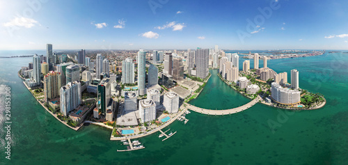 General aerial view of Miami, Florida, USA photo