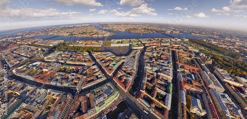 General aerial view of Saint Petersburg, Russia photo
