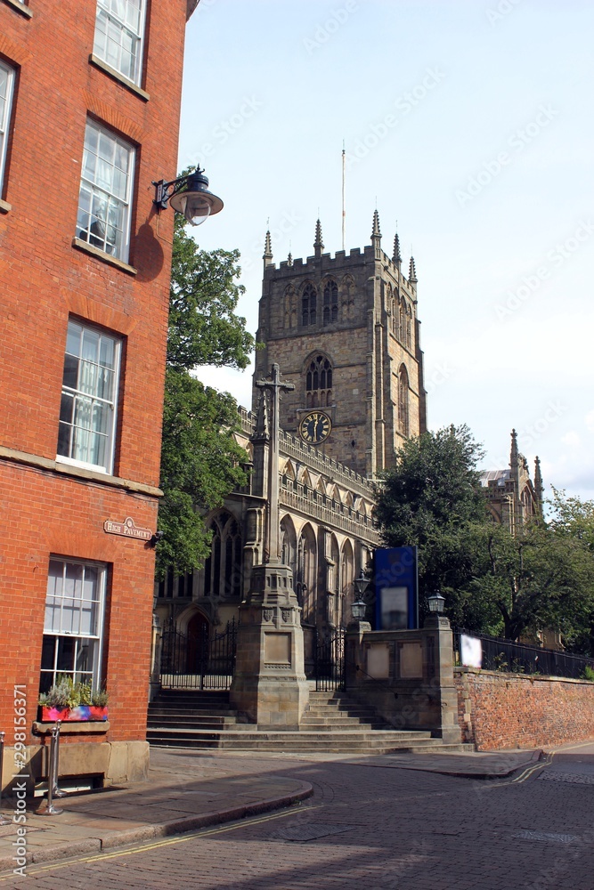 High Pavement and Church of St Mary the Virgin, Nottingham.