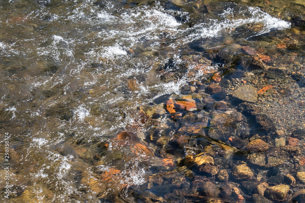 Pebbles in a stream