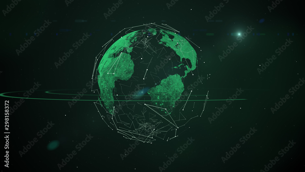 Naklejka premium Stock market or forex trading graph.