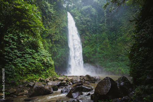 Waterfall in Bali, Indonesia photo
