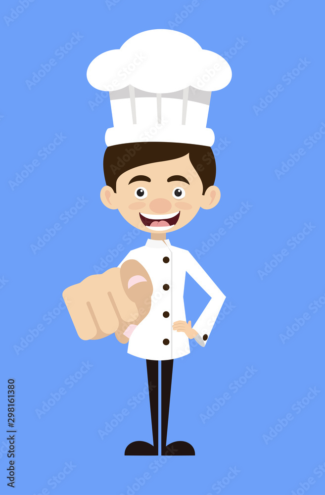 Chef Cartoon - Laughing and Pointing Chef Cartoon - Laughing and Pointing