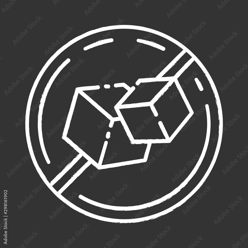Sugar free chalk icon. Organic food without added sweetener. Product free ingredient. Nutritious dietary, healthy eating. Diabetes prevention. Isolated vector chalkboard illustration Sugar free chalk icon. Organic food without added sweetener. Product free ingredient. Nutritious dietary, healthy eating. Diabetes prevention. Isolated vector chalkboard illustration