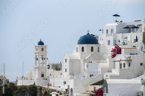 greek church in santorini greece