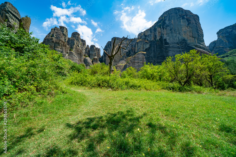 Geology and huge rocks of Meteora.