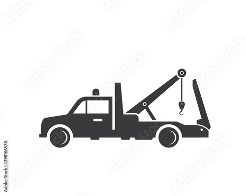 tow truck vector icon logo design