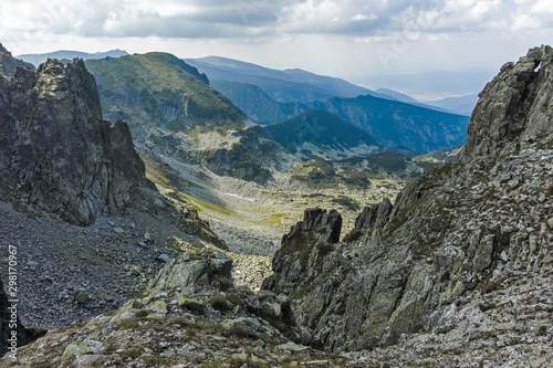 Landscape from Kupen peak, Rila Mountain, Bulgaria