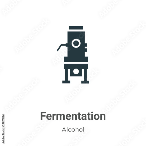 Fermentation vector icon on white background. Flat vector fermentation icon symbol sign from modern alcohol collection for mobile concept and web apps design.