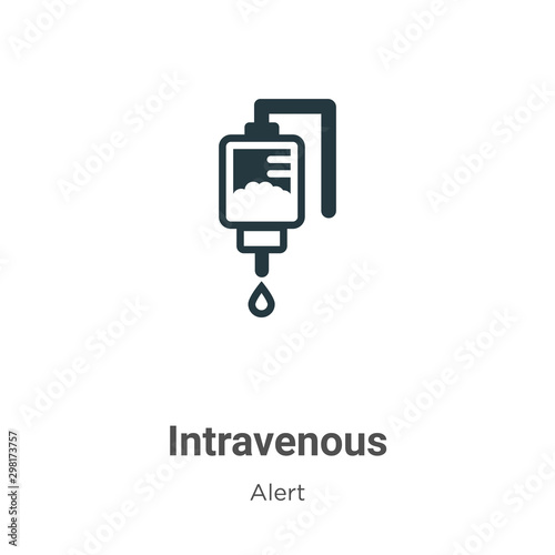 Intravenous vector icon on white background. Flat vector intravenous icon symbol sign from modern alert collection for mobile concept and web apps design.