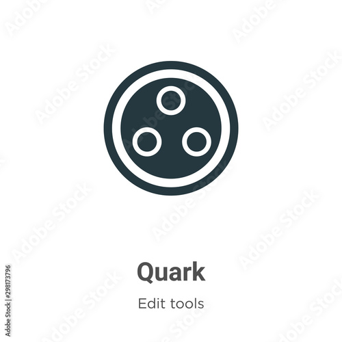 Quark vector icon on white background. Flat vector quark icon symbol sign from modern edit tools collection for mobile concept and web apps design.