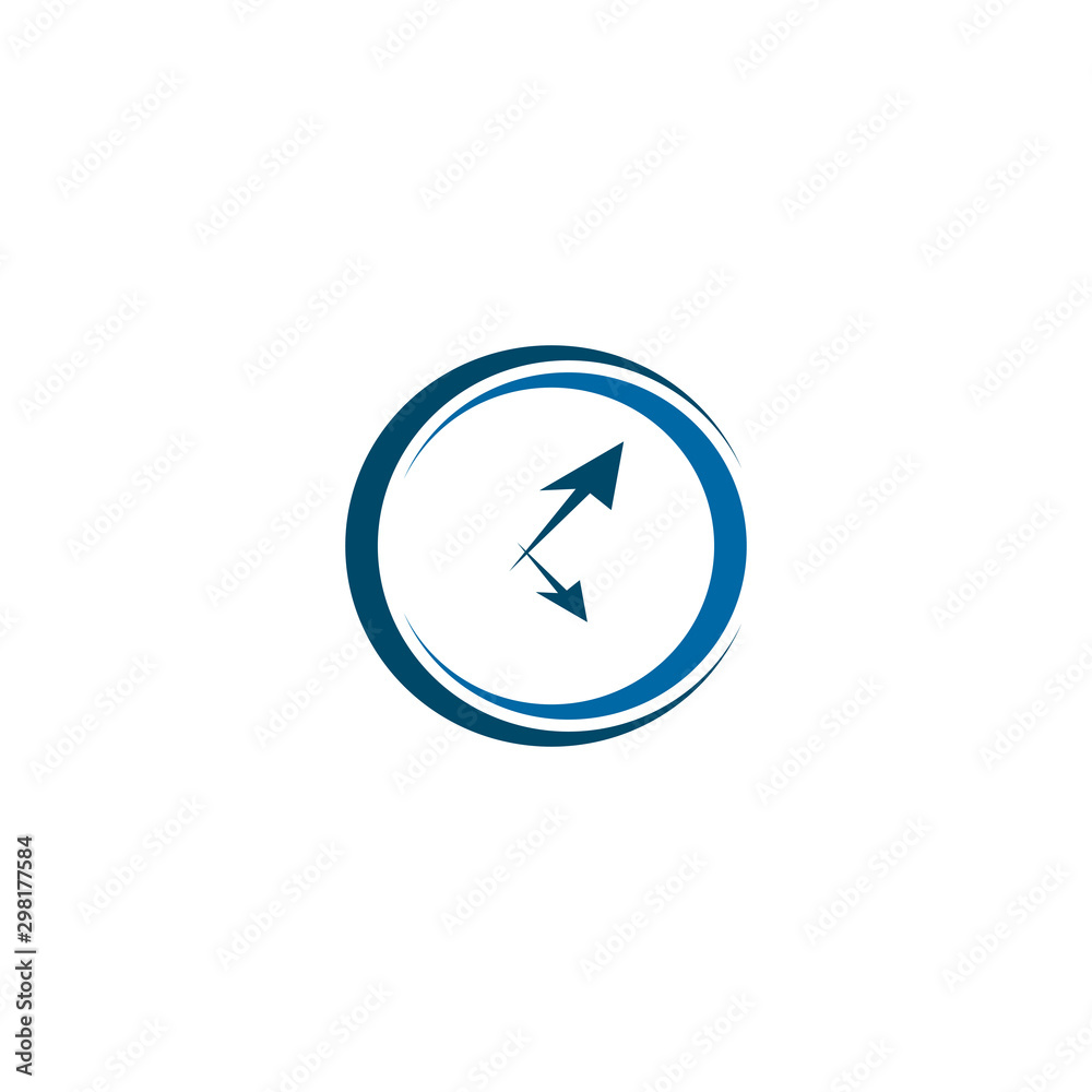 Clock icon logo design vector illustration template Clock icon logo design vector illustration template