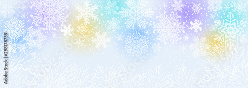 雪の結晶　ブルーパステル © umiberry