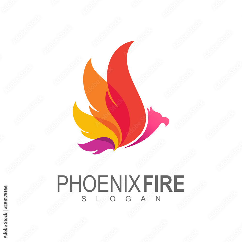 creative phoenix bird logo concept, eagle fly logo vector design concept creative phoenix bird logo concept, eagle fly logo vector design concept
