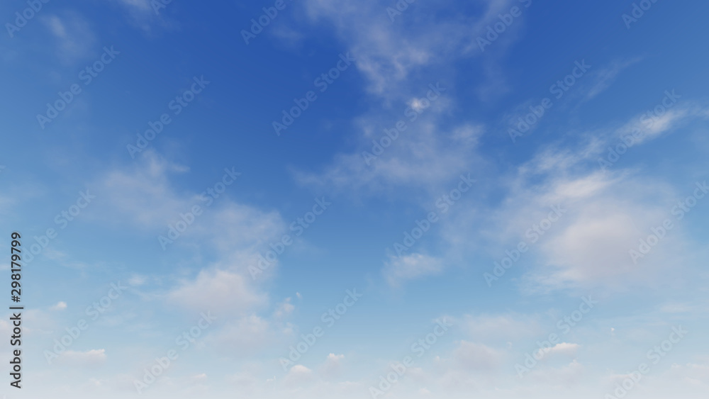 Cloudy blue sky abstract background, blue sky background with tiny clouds - obrazy, fototapety, plakaty 