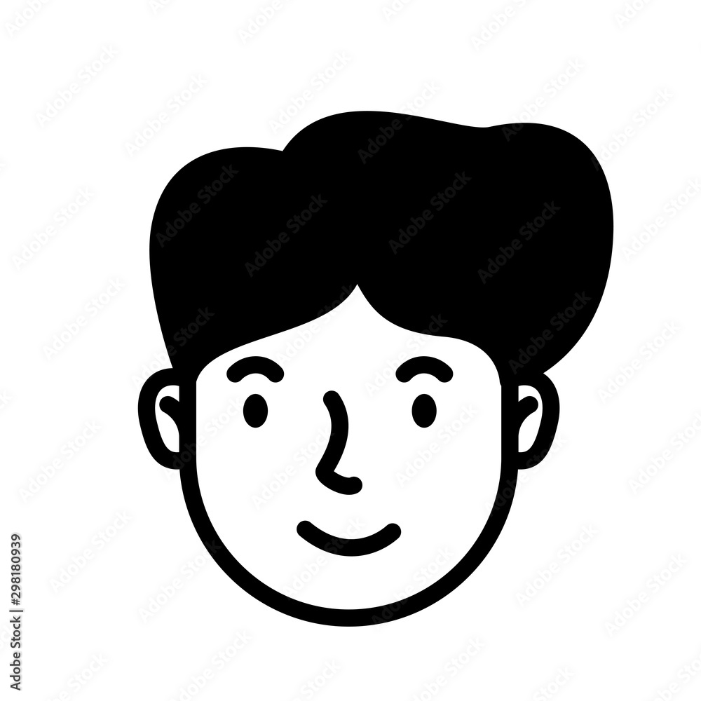 head man face avatar character head man face avatar character
