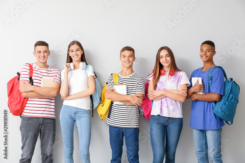 Portrait of cool teenagers ...