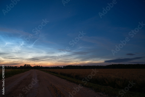 Summer night sky