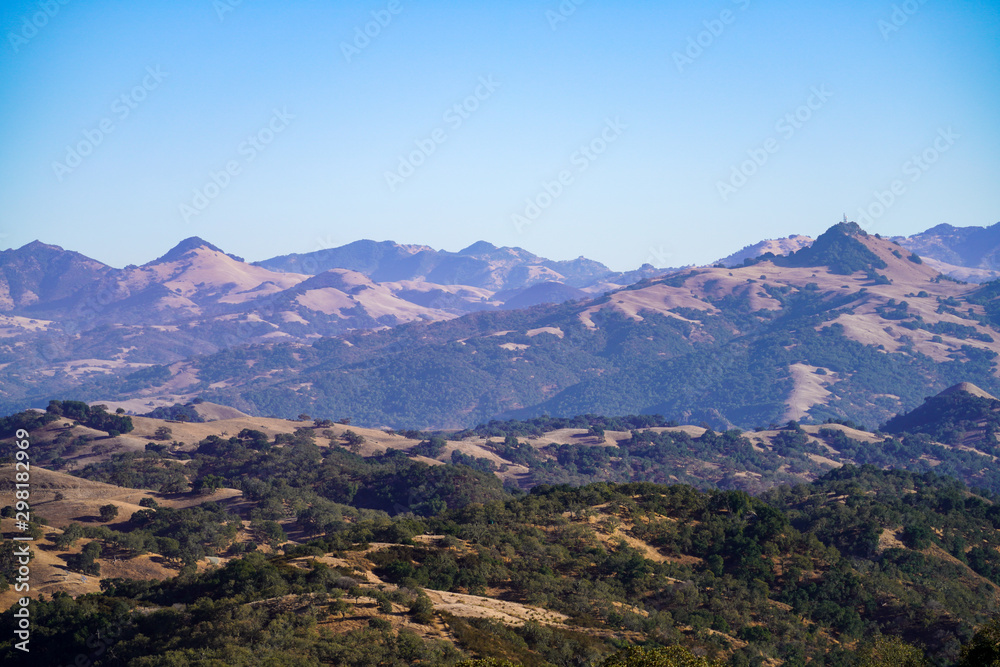 Northern California mountain range at dusk Northern California mountain range at dusk