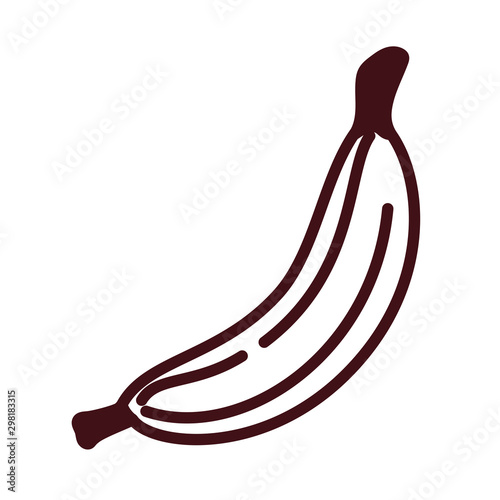 fresh fruit banana pop art style