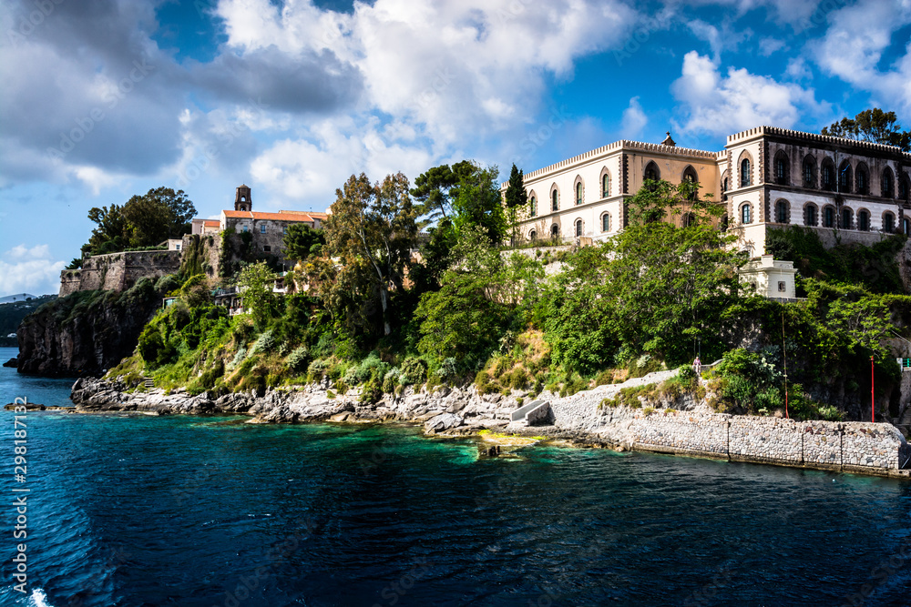 Italian mansion on Lipari island