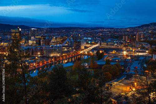 Oslo Norwegen Panorama Stadt  © PixelboxStockFootage