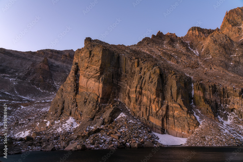 Sunrise at Chasm Lake, Colorado