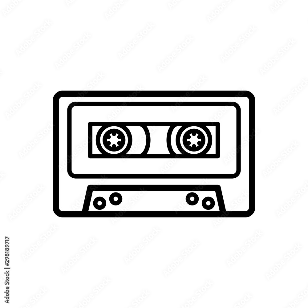 Cassette icon trendy