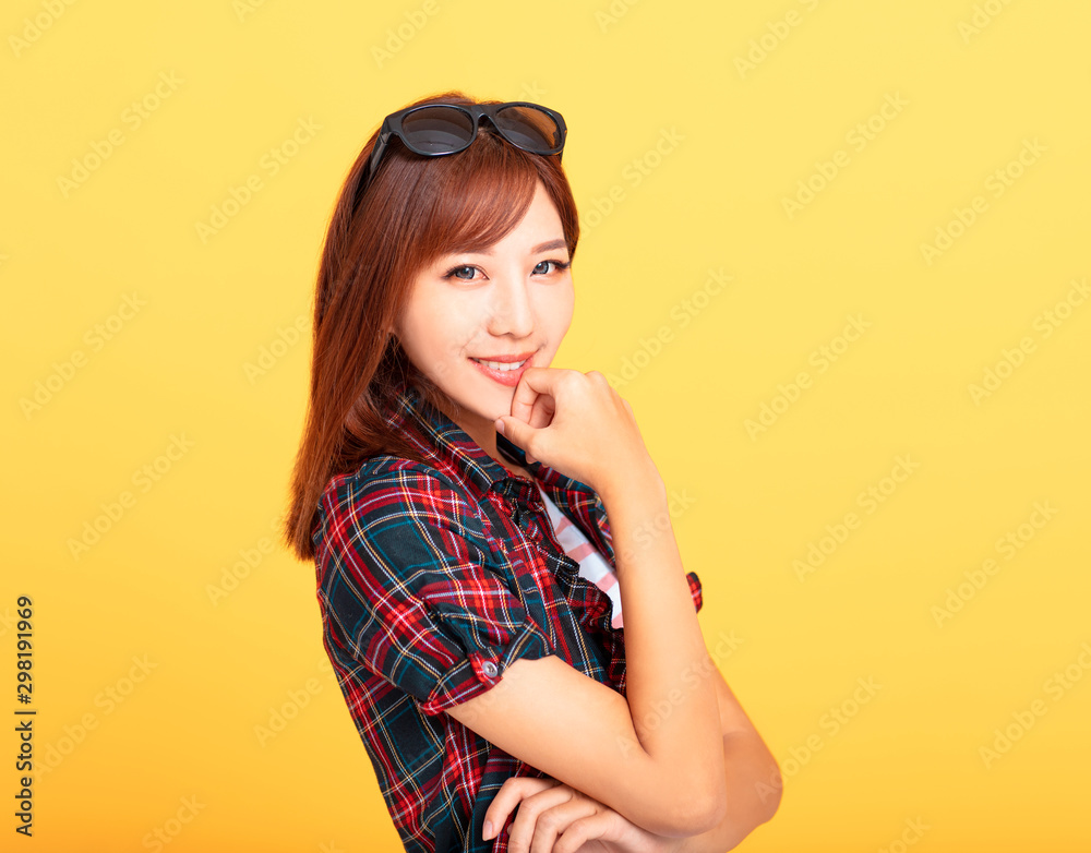 Portrait of beautiful and smiling young asian woman Portrait of beautiful and smiling young asian woman