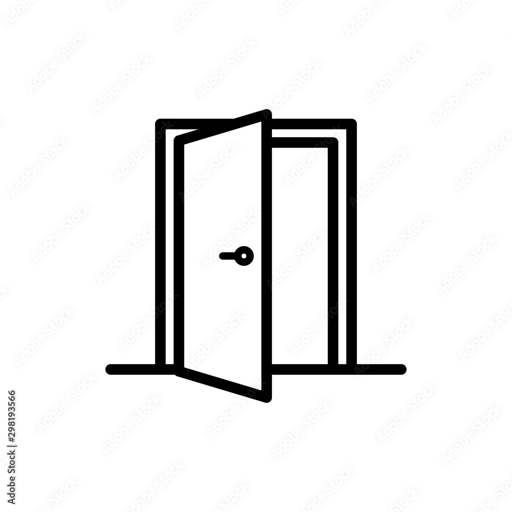 Door icon trendy Door icon trendy