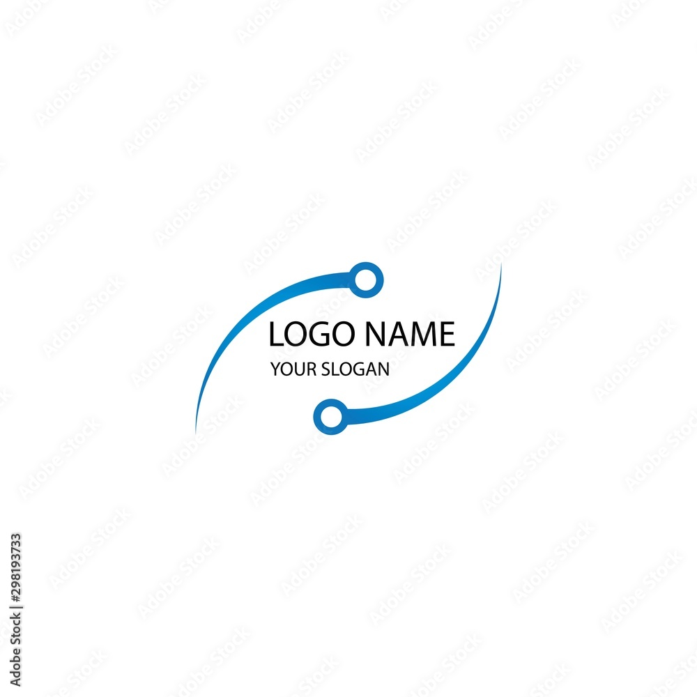 Fototapeta premium Business technology logo