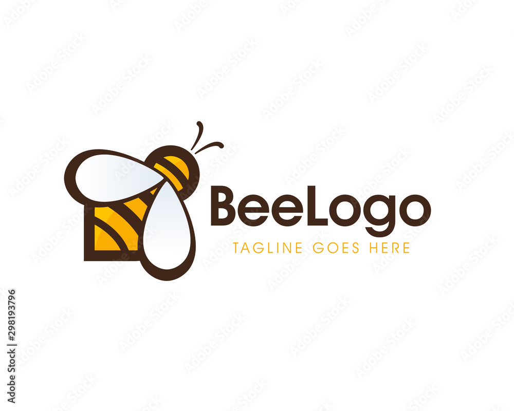 Bee concepts logo design vector Template Bee concepts logo design vector Template