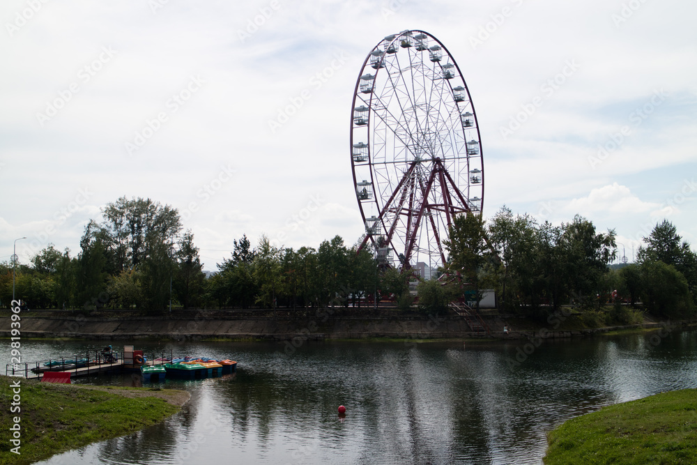 Irkutsk is an old city in Russia with a picturesque valley of the Angara River Irkutsk is an old city in Russia with a picturesque valley of the Angara River