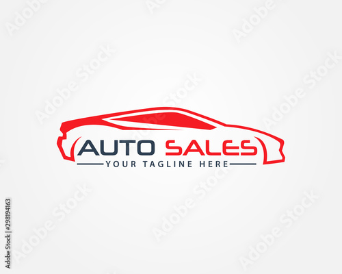 Creative Auto style car logo design, Vector Template with concept sports vehicle.