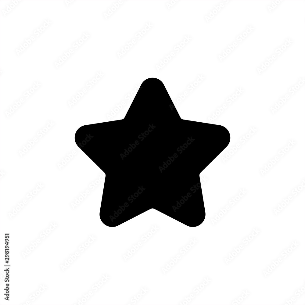 Vector star icon. black star symbol of rate, rating or favorite symbol with trendy flat style icon for web site design, logo, app, UI isolated on white background Vector star icon. black star symbol of rate, rating or favorite symbol with trendy flat style icon for web site design, logo, app, UI isolated on white background