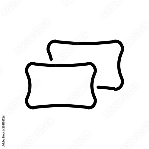 Pillow icon trendy