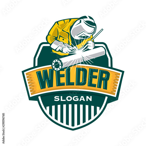 Welder Logo, Welding Logo, Worker Logo
