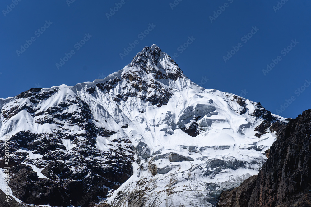 snowy mountain huaraz