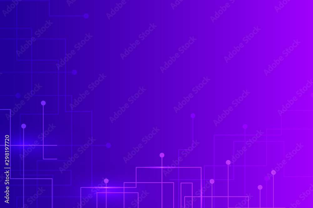 Technology Background Purple Color. Vector Illustration