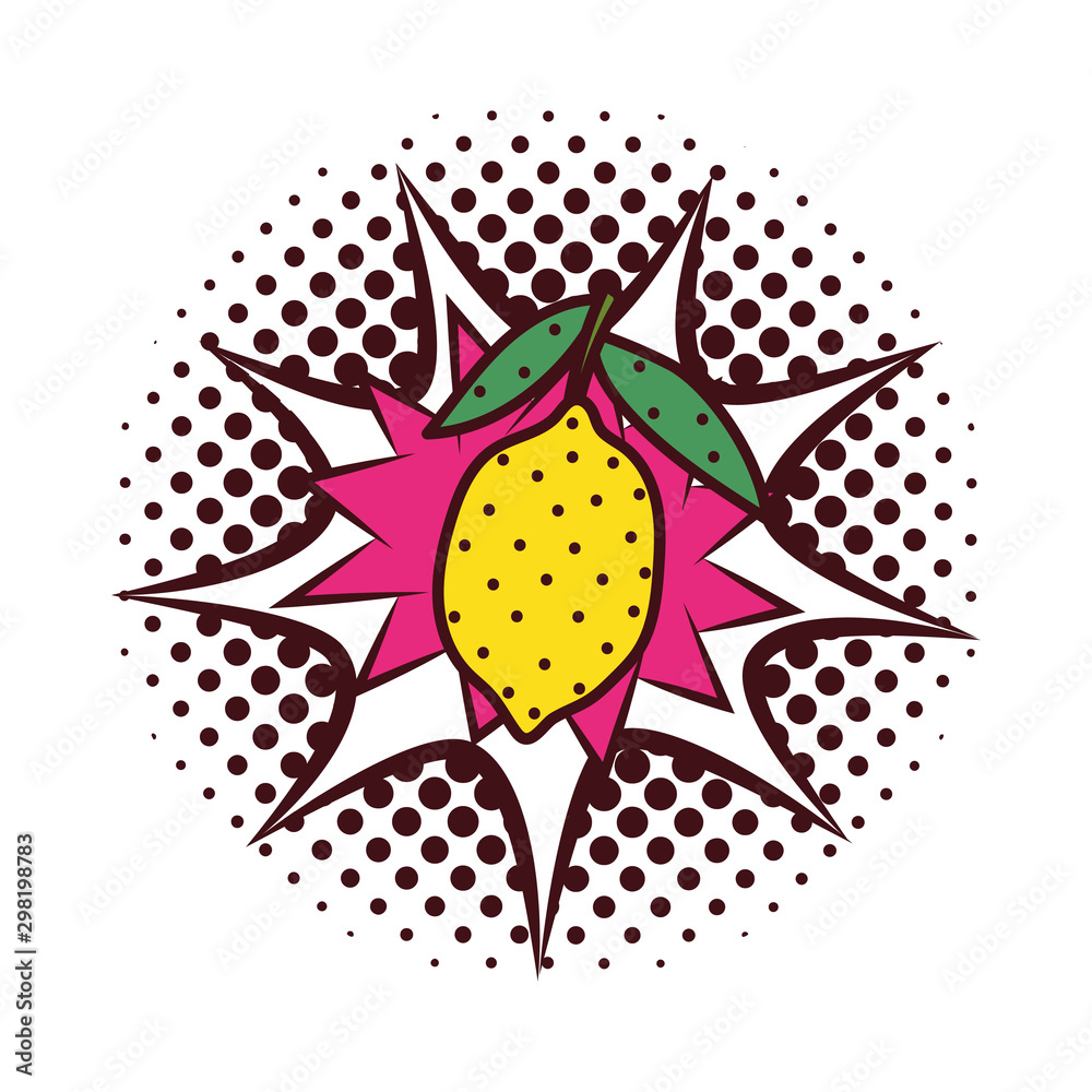 fresh fruit mango with splash expression pop art style fresh fruit mango with splash expression pop art style