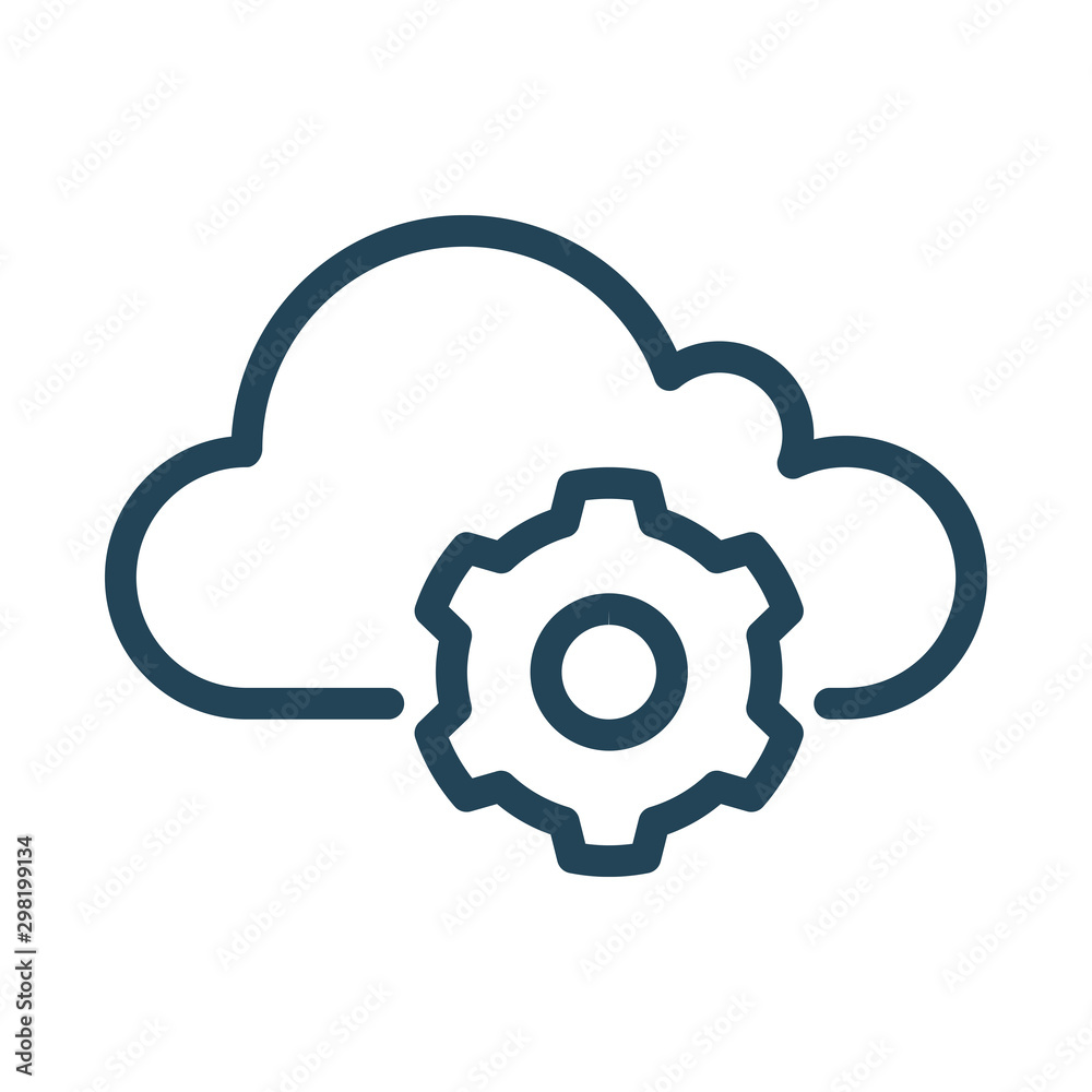Cloud settings icon. Cloud Computing Icon. Simple glyph style. Perfect symmetrical. Cloud settings icon. Cloud Computing Icon. Simple glyph style. Perfect symmetrical.
