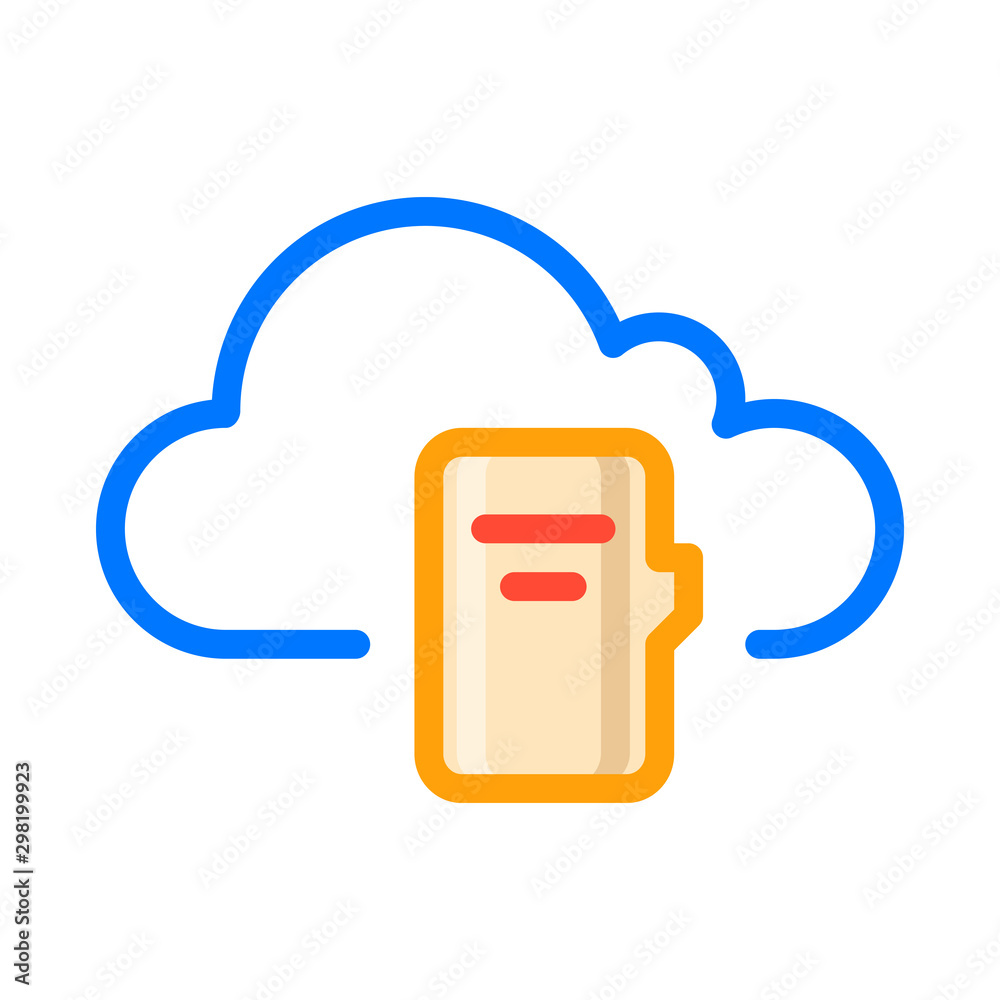 Notebook on the cloud service. Cloud Computing Icon. Simple glyph style. Perfect symmetrical. Notebook on the cloud service. Cloud Computing Icon. Simple glyph style. Perfect symmetrical.