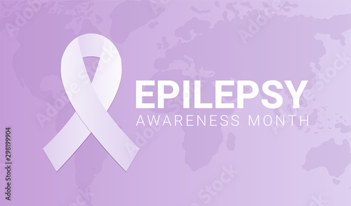 Epilepsy Awareness Month Background Illustration