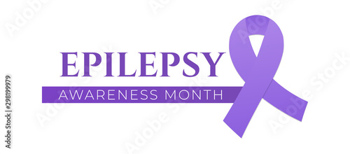 Epilepsy Awareness Month Isolated Icon Logo